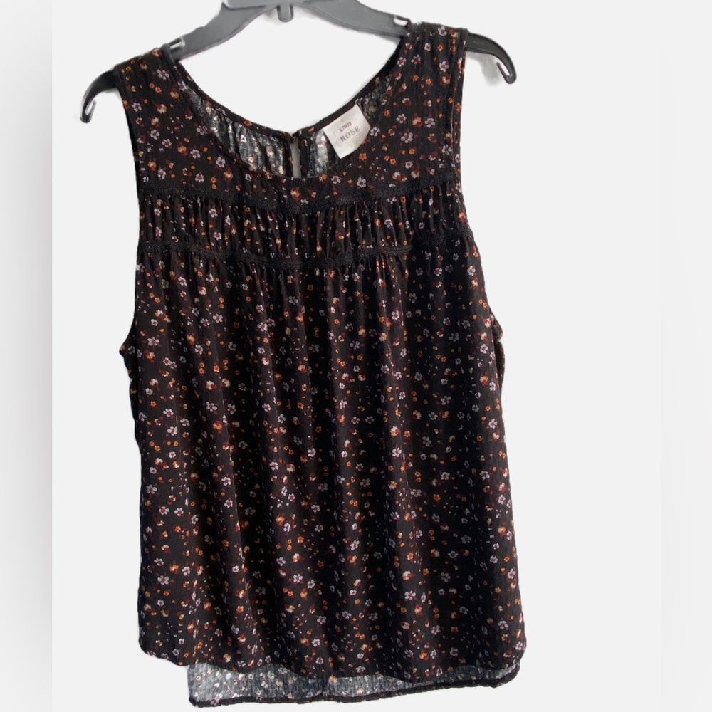 Knox Rose Bohemian Floral Sleeveless Top
